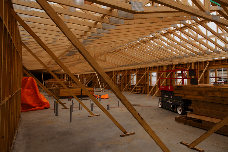 Wooden Framing of a Building