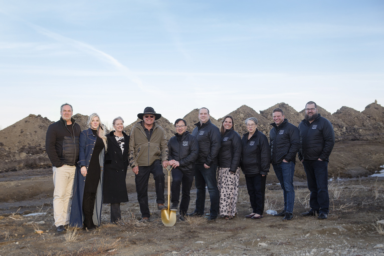 English Bay Ground Breaking in Stony Plain's North Business Park