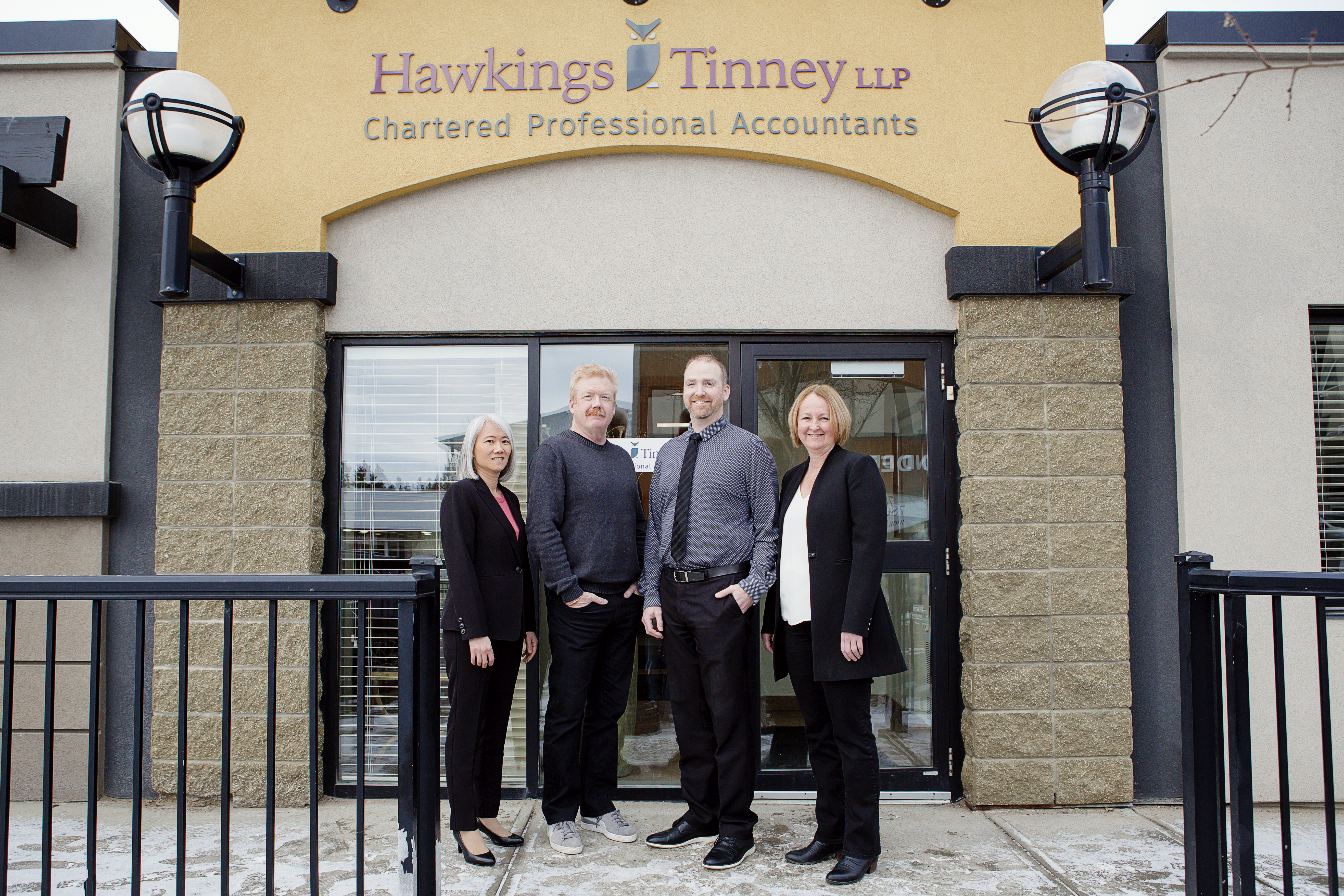 J Scott Hawkings, Tanya Tinney, Jason Kennedy, and Ellen Brown