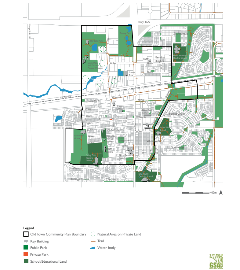 Old Town South Redevelopment Area Map